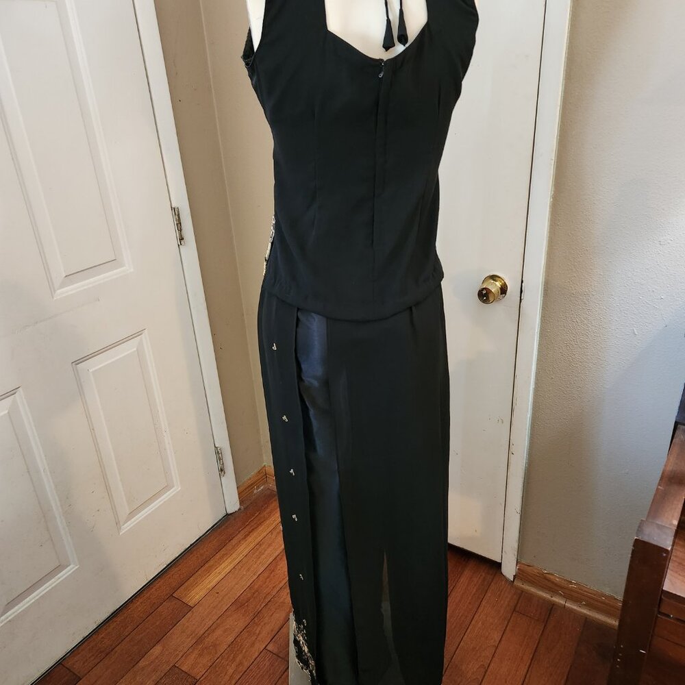 Womens Traditional Indian Pants Top & Skirt 3-Pc. Read Desc for Sizing EUC - Picture 4 of 16